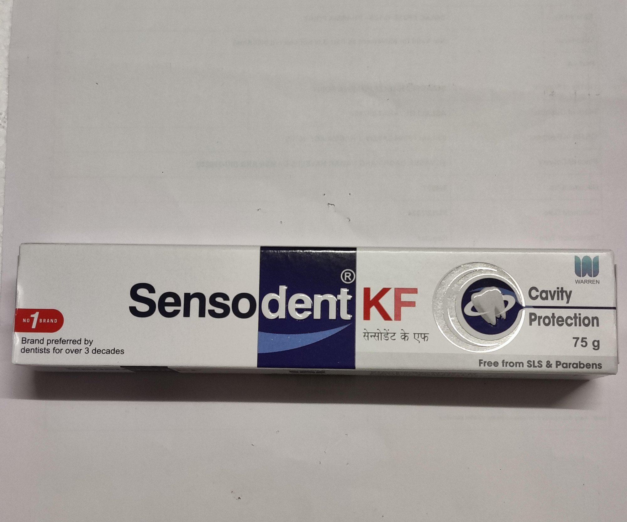 Sensodent Kf Cavity Protection Toothpaste 75 gm