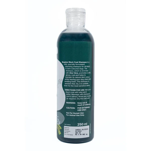 Beaphar Aleo Vera & Herbal Black Coat Shampoo for Dogs 250 Ml - Image 3