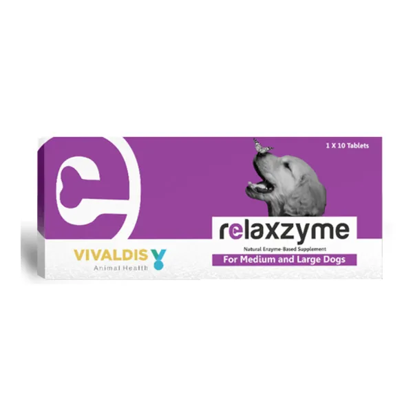 Relaxzyme Wound Healing Tablet for Medium & Large Dogs 10 Tablets