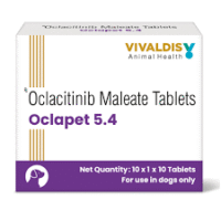 Oclapet (Oclacitinib) 5.4 mg Tablets for Dogs 10 Tablets