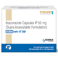 SUBAvet IT 50 (Itraconazole) for Dogs & Cats 10 Tablets