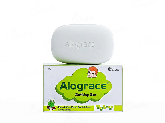 Alograce Mild & Gentle Cleansing Baby Bathing Bar 75 Gm