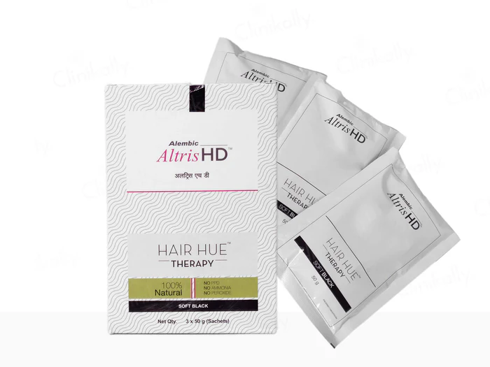 Altris HD Hair Hue Therapy Soft Black 50 Gm(Pack of 3)