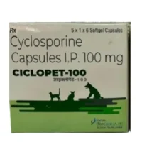 Ciclopet 100mg Capsule for Dogs and Cats 6 Capsules