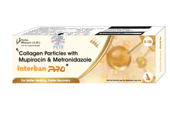 Interban Pro (Advanced Wound Healing Gel with Collagen, Mupirocin & Metronidazole) 5 Ml