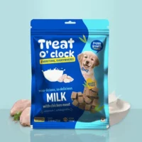 Treat O'Clock Milk with Chicken Meat Treats for Dogs 75 Gm