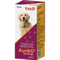Auriko (Enrofloxacin Sulphadiazine) Ear Drops for Dogs and Cats 15 Ml