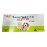 Cepstar 300mg (Cephalexin) Tablet Dogs & Cats 10 Tablets