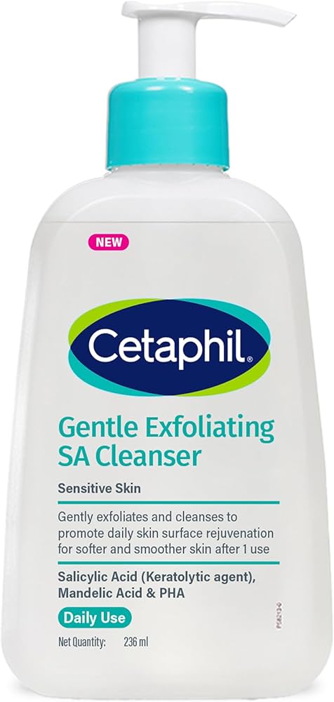 Cetaphil Gentle Exfoliating SA Cleanser For Sensitive Skin 236Ml