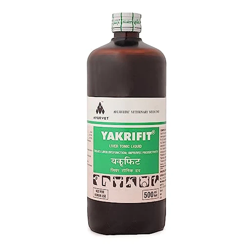 Yakrifit Liquid – Advanced Liver Tonic for Cattle, Goats & Livestock to Boost Liver Health & Productivity